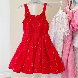 Disney Minnie Mouse printed dress red tulle mesh lining